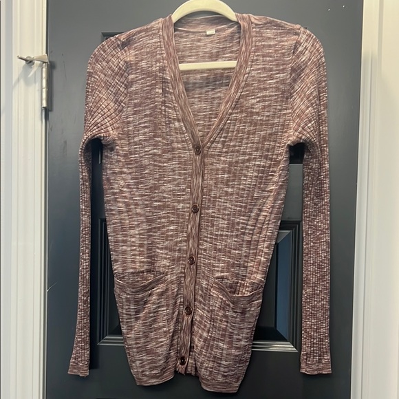 Purple Button-Up Cardigan - Picture 2 of 2